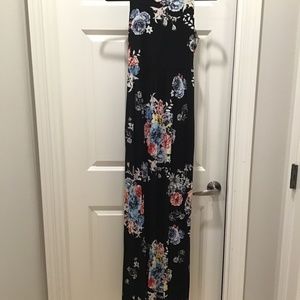 Jardin black floral maxi dress size S